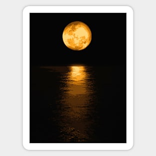 Full Moon - Landscape Sticker